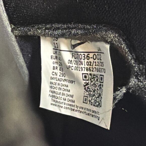 Nike Alpha Elite 4 Menace Black/Silver Football Cleats Mens Size 11 (FD7036-002) - Picture 10 of 10